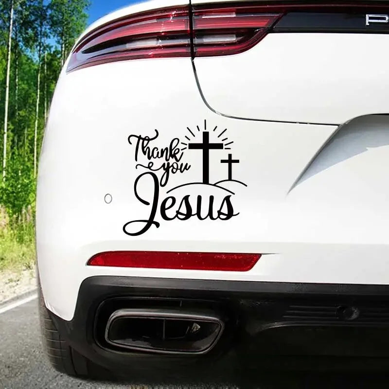 Jesus Car Stickers Christian God Car Body Bumper Vinyl Decal Car Accessories,,For Cars, Trucks, Walls, Laptops, Windows, (ONLINE ORDER ONLY)