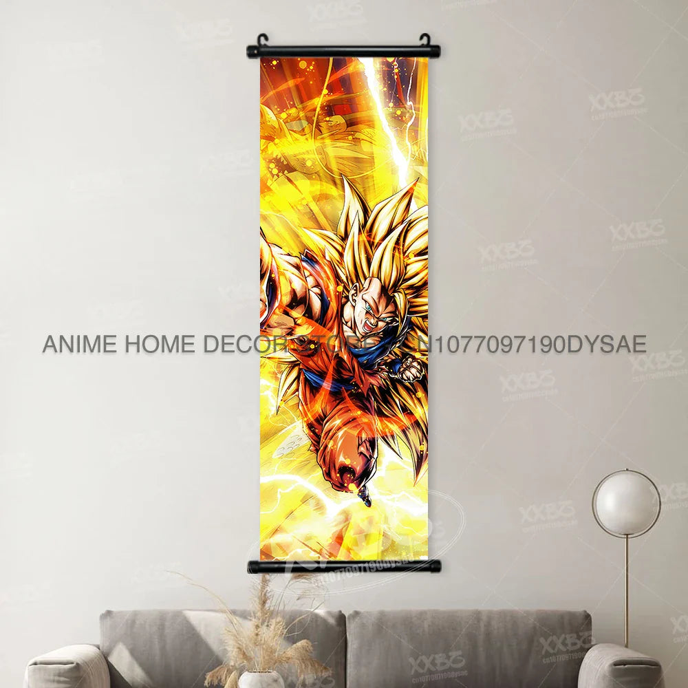 Dragon Ball Posters: Goku & Vegeta Anime Wall Scrolls (ONLINE ORDER ONLY)