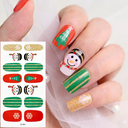14Tips Solid Color Stickers Nail Art Supplies European & American Simple Decals Oil Film Decals Press on Nails Stickers Designer (ONLINE ORDER ONLY)
