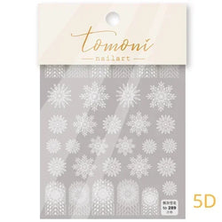 Bronzing Jelly Laser Snowflake Christmas Hot 5D Soft Embossed Relief Self Adhesive Nail Art Decoration Sticker 3D Manicure Decal (ONLINE ORDER ONLY)