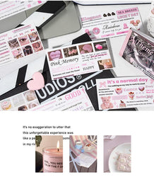 30piece/book Korean Ins Daydream Valley Series Cut Film Sticker Journal Phone Case DIY Scrapbooking Kawaii Decoration Stickers (ONLINE ORDER ONLY)