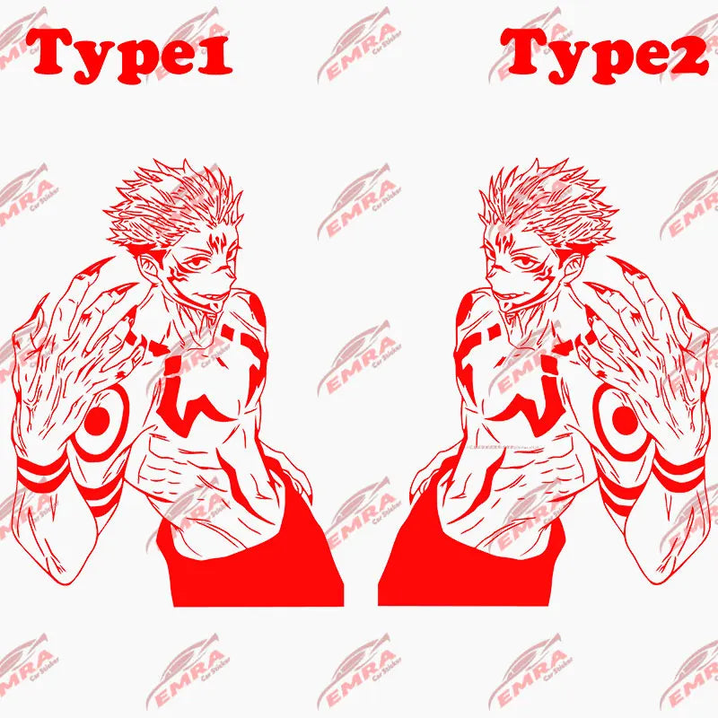 Anime Large Stickers For Car Sticker Handsome Boy Window Body Hood Decoration Die Cutting Waterproof Prevent PVC Vinyl Decals (ONLINE ORDER ONLY)