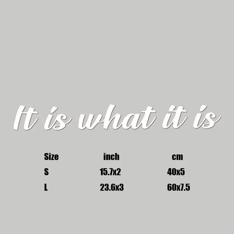 “It is what it is”Premium Quality Side Windshield Banner Decal Sticker  Enhance Your Car's Style and Visibility with the decals (ONLINE ORDER ONLY)