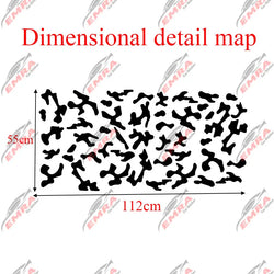 Leopard Print For Car Stickers External Accessories Window Decoration Side Camouflage Stickers StyleDie Cutting Vinyl Decals (ONLINE ORDER ONLY)