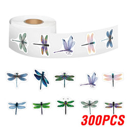100-500pcs Beautiful Dragonfly Stickers for Notebook Stationery Scrapbook Sticker Aesthetic Scrapbook Material Craft Supplies (Online Order Only)
