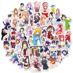 Anime Girl Stickers Pack - Laptop, Phone, Skateboard, Car Decals (Online Order Only)