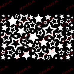 Star Car Sticker for Triangular Window Outdoor Decoration Universal All Vehicles External Accessories PVC Waterproof Vinyl Decal (ONLINE ORDER ONLY)
