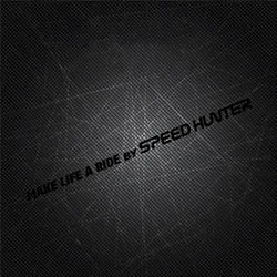1 Pair Car Styling Stickers for Words Text Make Life A Ride By Speed Hunter Motorcycle Fender Modification Decal Applique Tape (ONLINE ORDER ONLY)