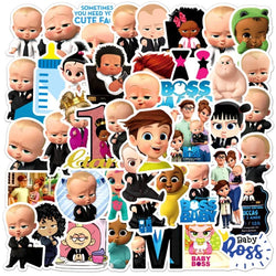 50pcs Baby Boss Anime Stickers for Laptop, Phone, Car, Scooter, Water Bottle, Suitcase, Refrigerator (Online Order Only)