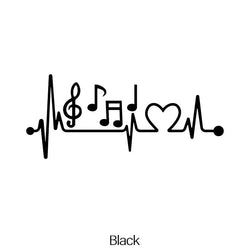 Heartbeat Music  Stickers， Car Styling Decoration Car Accessories Waterproof Vinyl Decal (ONLINE ORDER ONLY)