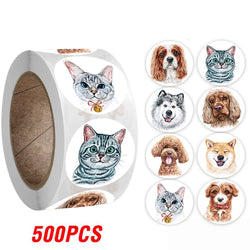 100-500pcs 1inch Round Cartoon Toys Animal stickers for kids Teacher Reward Encourage Sticker Office Stationery for children (ONLINE ORDER ONLY)