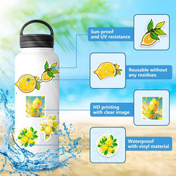 10/30/50PCS Fresh Lemon PVC Sticker Aesthetic Children's Decoration Scrapbooking Korean Stationery School Supplies for Kids (ONLINE ORDER ONLY)