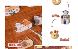 24piece/book Vitality Party Series Cut Film Sticker Book Y2K Journal Handbook Scrapbooking Kawaii Decoration Sticker Gift (ONLINE ORDER ONLY)