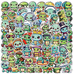 Cute Turtle Stickers 10/30/60pcs DIY Laptop Phone Suitcase Scrapbooking Kawaii Kids Toys (Online Order Only)