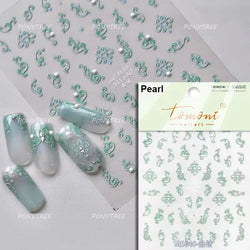 Baroque Figure Flower Totem Geometric Star Love Heart Hot Stamping Embossed Relief Self Adhesive Nail Art Sticker Manicure Decal (ONLINE ORDER ONLY)