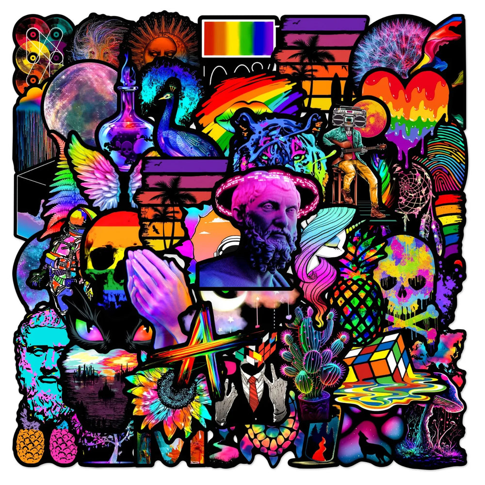 Art Graffiti Colorful Spectrum Sticker Packs (ONLINE ORDER ONLY)