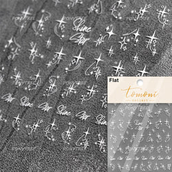 Hollow Out Black Gold Star Starburst Round Dot Night-time Tiny Spot Self Adhesive Nail Art Stickers Manicure Decals Wholesale (ONLINE ORDER ONLY)