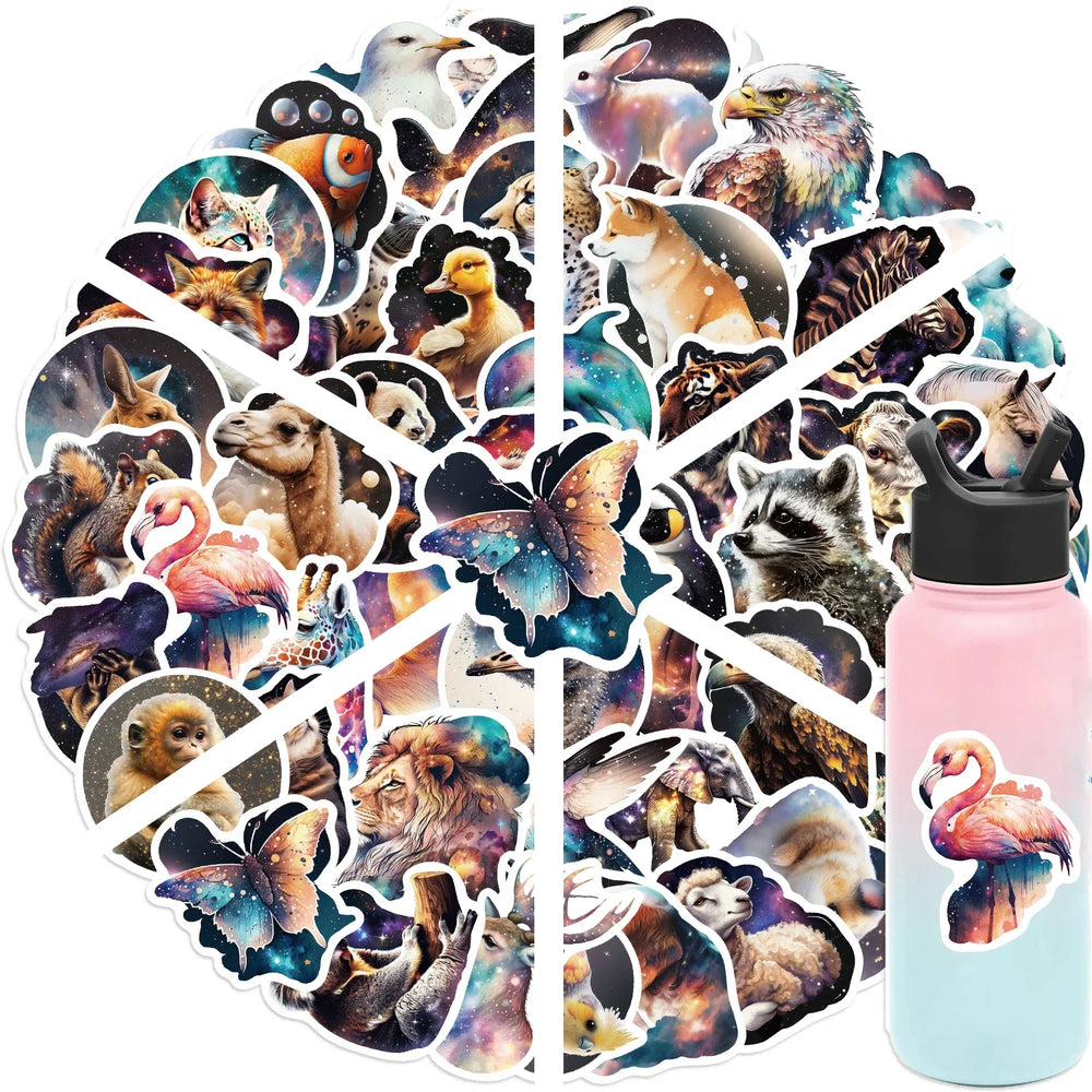 50PCS Kawaii Fantasy Animals Stickers Rabbit Bear Decals DIY Fridge Phone Luggage Guitar Wall Cute Sticker Kids Toy Gift﻿ (ONLINE ORDER ONLY)