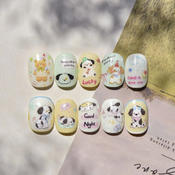 Fruits Apple Strawberry Animals Bear Dog Party Dream Flower Bone Rain Self Adhesive Nail Art Decoration Sticker Manicure Decals (Online Order Only)