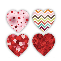 100-500pcs Heart Valentines Day Sticker Thank you Candy Bag Seal Sticker Scrapbooking Valentines Gift Box Label Decoration (ONLINE ORDER ONLY)