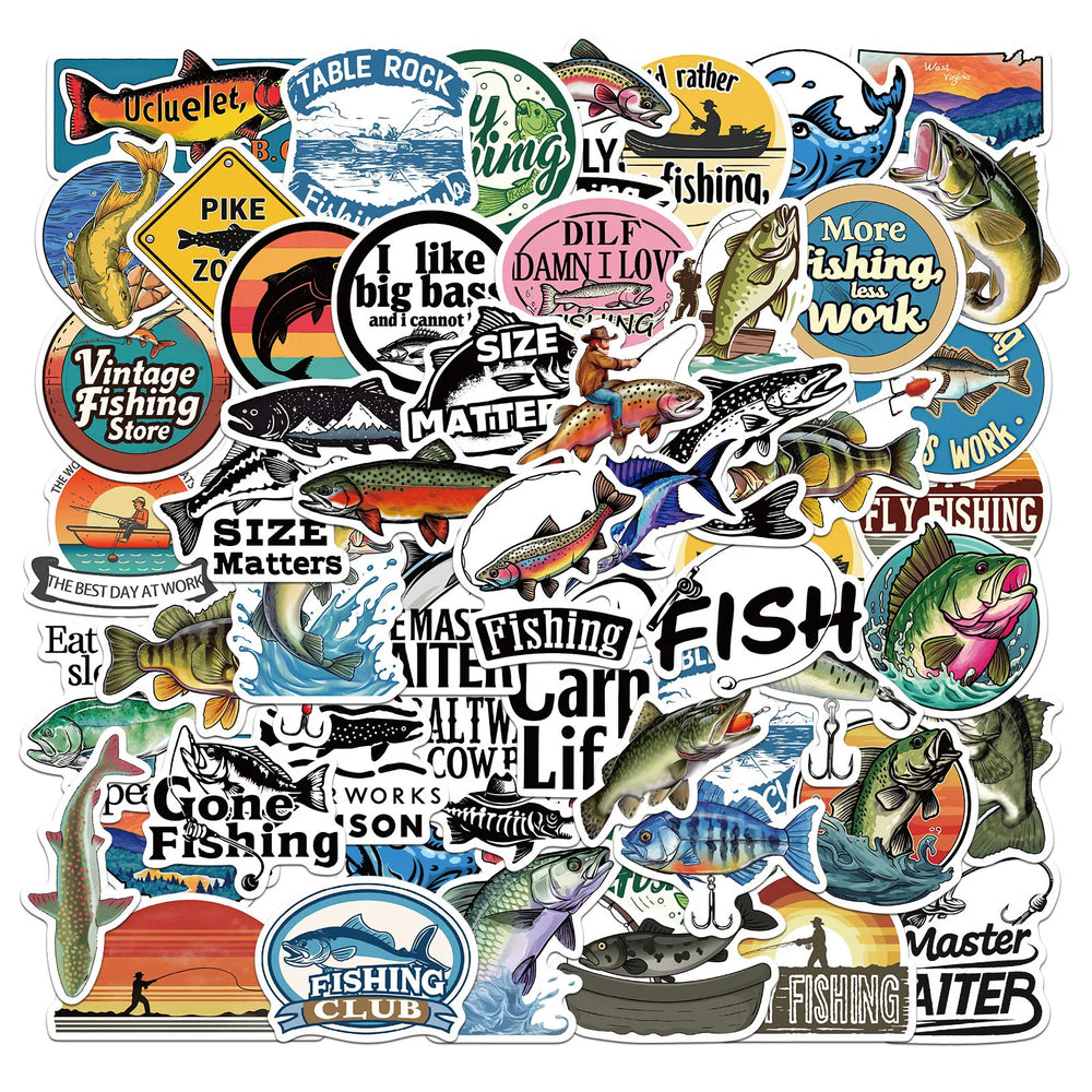 Sea Animal Graffiti Stickers 10/30/50PCS Waterproof for Skateboard, Phone, Guitar, Laptop, DIY Decals (Online Order Only)