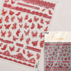 Colourful Butterfly Delicate Anmials Adhesive Nail Art Stickers Dreamy Winter Snowflake Rhinestone Manicure Decals Nail Supplies (ONLINE ORDER ONLY)