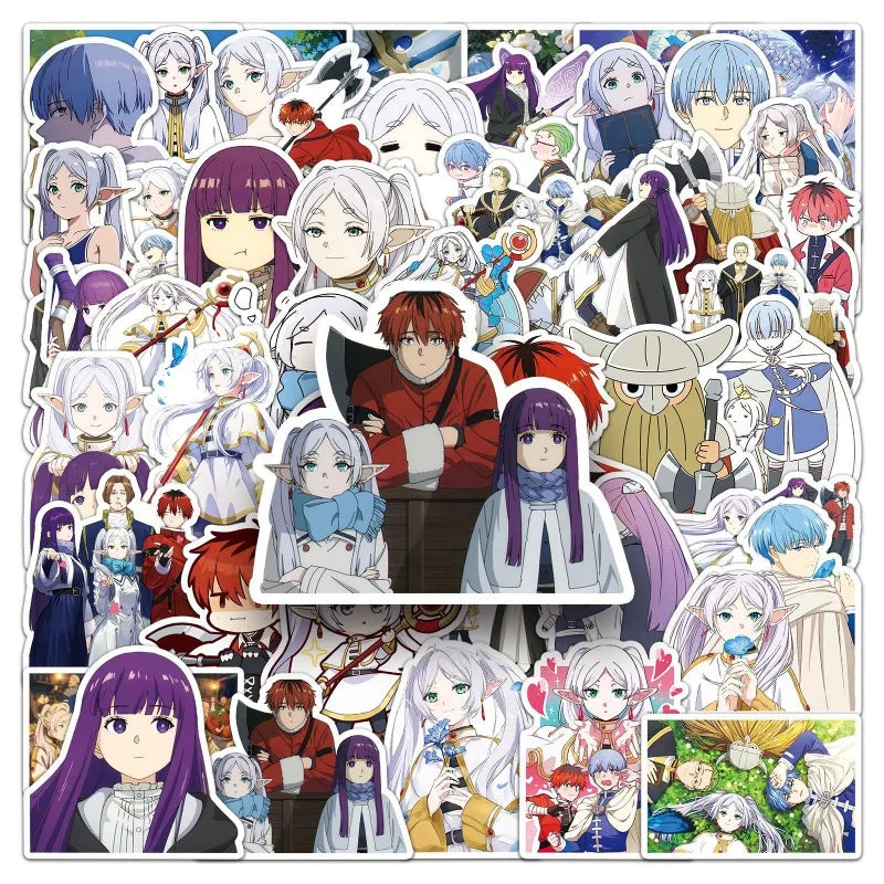Frieren Anime Stickers 50pcs Suitcase Water Cup Phone Notebook Decor (ONLINE ORDER ONLY)