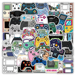 Cartoon Gamepad Stickers for Kids Toys Gifts DIY Laptop Luggage Skateboard Car (Online Order Only)