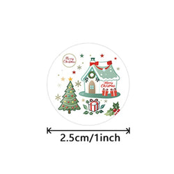 100-500pcs Merry Christmas Stickers Christmas Theme Seal Labels Stickers For DIY Gift Baking Package Envelope Stationery Decor (ONLINE ORDER ONLY)