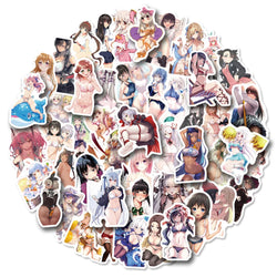 10/30/50pcs Anime Sexy Girl Bunny Waifu Hentai Stickers Deacls Skateboard Laptop DIY Motorcycle Bike Car Cool Waterproof Sticker (ONLINE ORDER ONLY)