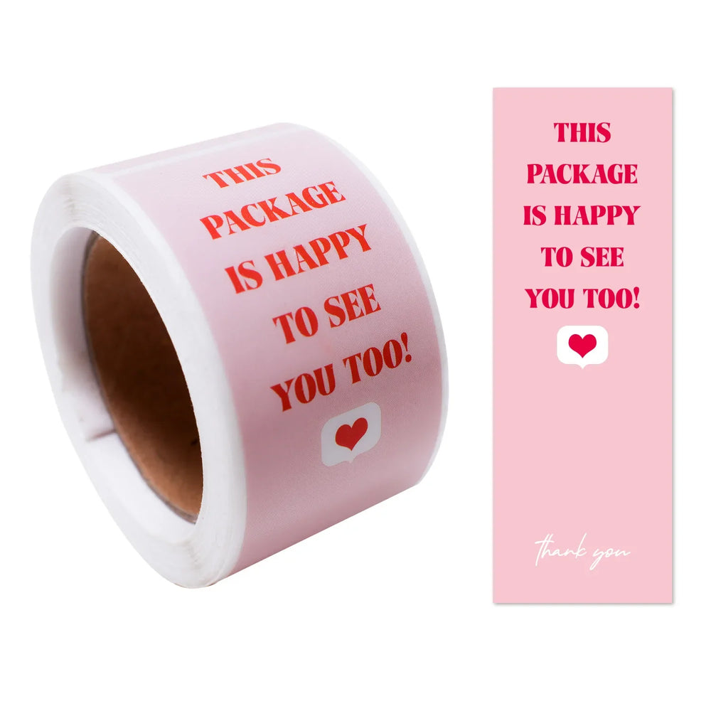 100pcs/Roll 3*9cm Thank You For Your Purchase Stickers For Small Business Gift Package Personalized Labels (Online Order Only)
