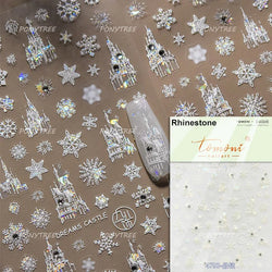 Fireworks Bloom Romantic Starry Sky Goldfish Metallics Color Gradient Self Adhesive Nail Art Stickers Halo Dyeing Manicure Decal (ONLINE ORDER ONLY)