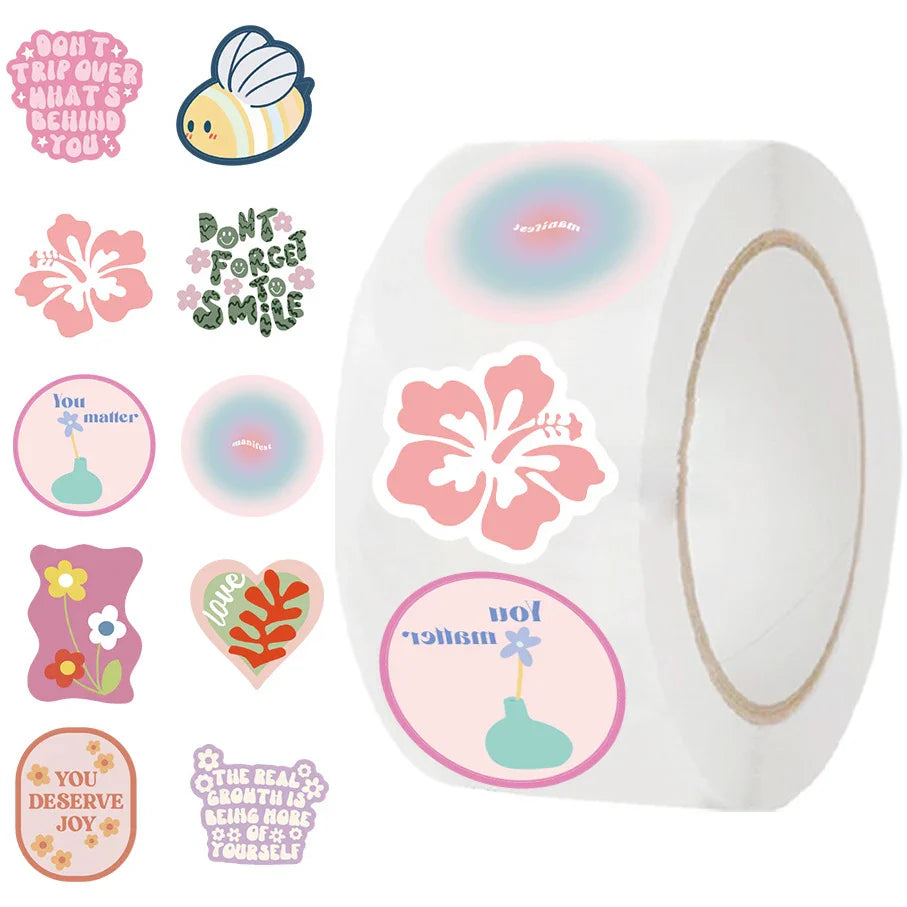 100-500pcs Cute Cartoon Animals Stickers Stationery Thank You Seal Stickers Anime Decals For Teacher Student Kids Toy (ONLINE ORDER ONLY)
