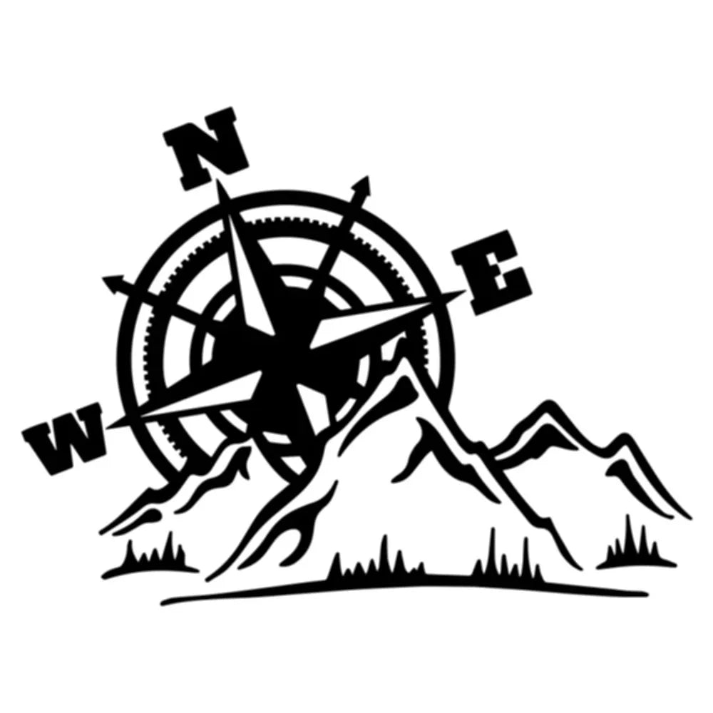 Motorcycle Sticker Jungle Adventure Compass 4x4 Offroad Mountain Car Stickers Moto Auto Decal Funny Car Stickers (ONLINE ORDER ONLY)