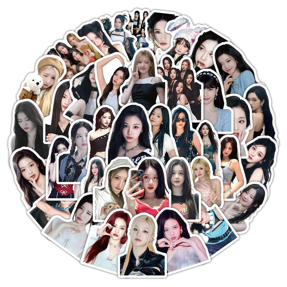 BABYMONSTER Stickers Set: Girl Group Decals for Fans - DIY Scrapbook, Luggage, Laptop, Guitar, Car, Bike (Online Order Only)