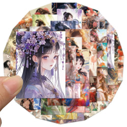 Ancient Chinese Girl Stickers 10/30/50PCS Graffiti Decals for Scrapbook, Laptop, Guitar, Car, Bike, Skateboard (Online Order Only)