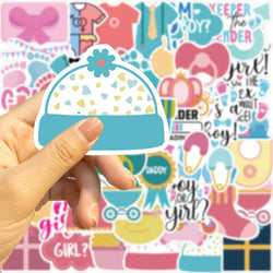 52PCS Ins Style Baby Stickers Cute For Gift DIY Kids Notebook Luggage Motorcycle Laptop Refrigerator Decals Graffiti sticker (Online Order Only)