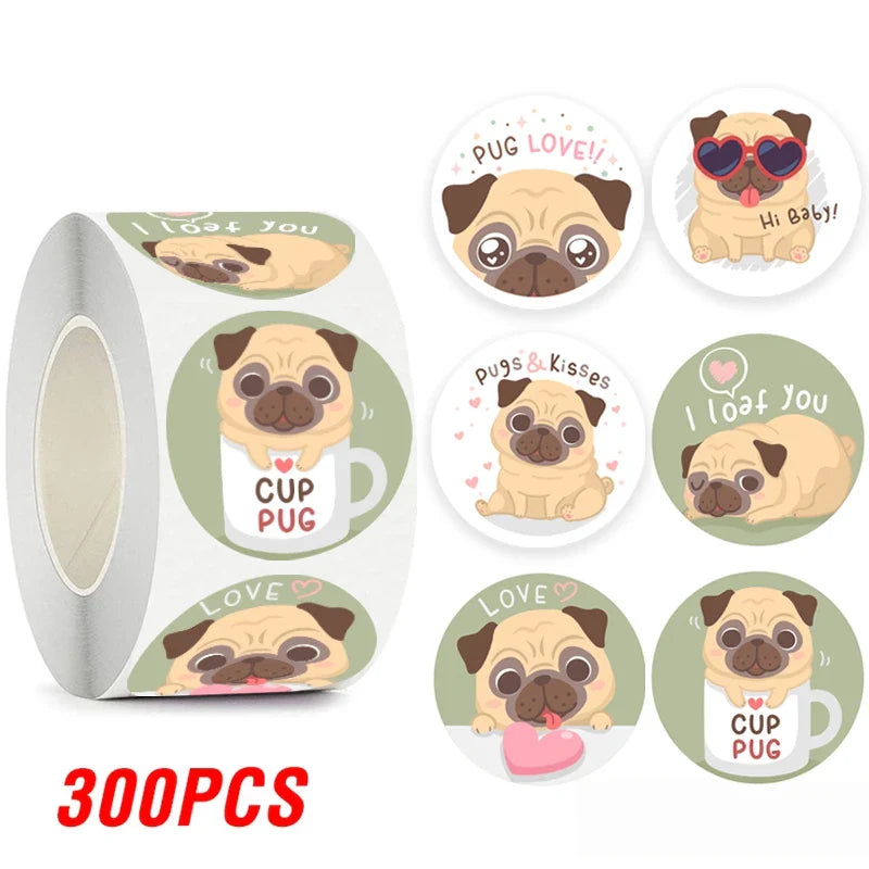 100-500pcs Cartoon Animal Label Thank You Stickers Sealing Label For Business Handmade Baking Cake Party Gift Decoration Sticker (ONLINE ORDER ONLY)