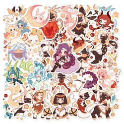 Cartoon Constellation Stickers Kawaii Aesthetic Decals for Laptop Phone Notebook Suitcase (ONLINE ORDER ONLY)