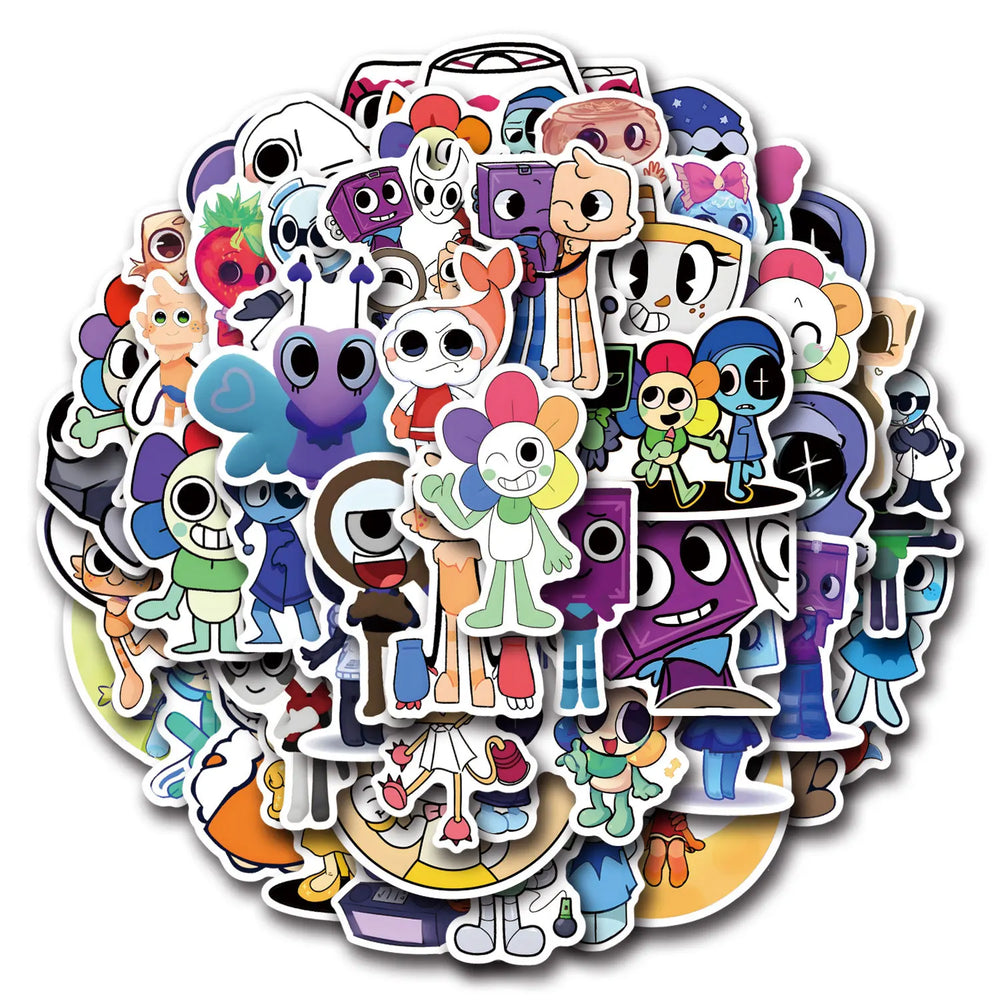 Dandys Cartoon Graffiti Stickers for Luggage, Laptop, Phone, Guitar, Car, Bike, Skateboard - 10/30/50/100PCS (ONLINE ORDER ONLY)