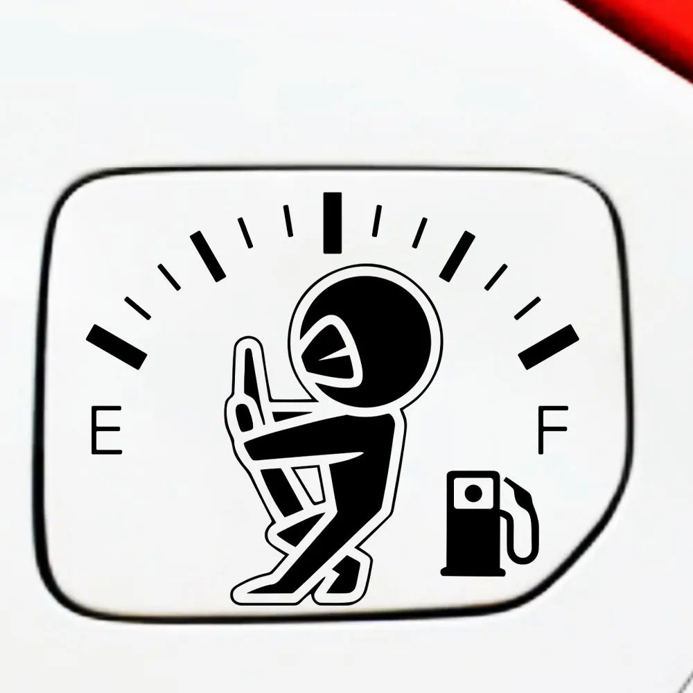 Funny Full Gas Gauge Sticker for Car Fuel Tank Cap Door Decoration Automotive Supplies Outdoor Stickers Pvc Vinyl Decals (ONLINE ORDER ONLY)