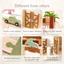 Montessori Wooden Dinosaur Set (ONLINE ORDER ONLY)