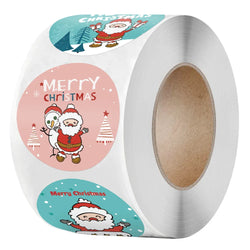 100-500Pcs New Merry Christmas Stickers Gift Packaging Seal Labels for New year decor, Greeting cards, Candy bags Stickers (ONLINE ORDER ONLY)