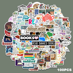 50/100PCS/SET I love reading Vinyl Decal Stickers Premium Waterproof Die Cut Matte Sticker Best Friend Gifts (Online Order Only)