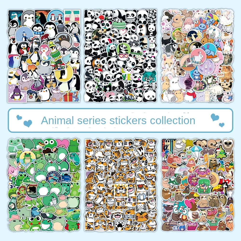 100pcs Animal Cartoon Stickers Waterproof for Kids Toys, Phone, Laptop (Online Order Only)