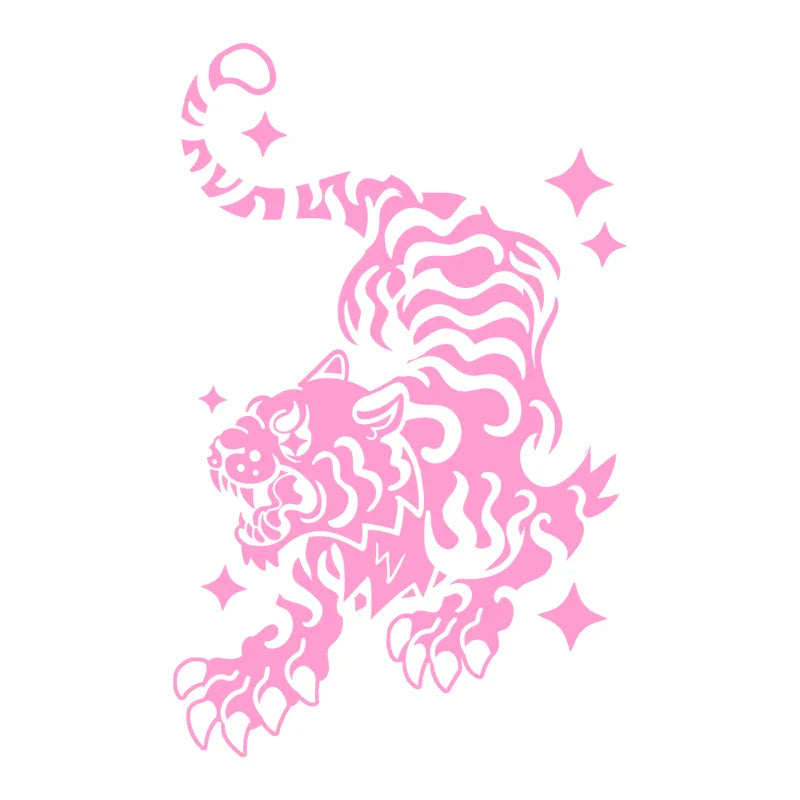 Beast of Prey Tiger Car Stickers for Window Decoration Notebook Outdoor Sticker External Accessories Waterproof PVC Vinyl Decals (ONLINE ORDER ONLY)