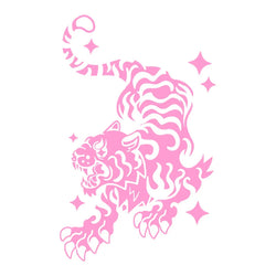 Beast of Prey Tiger Car Stickers for Window Decoration Notebook Outdoor Sticker External Accessories Waterproof PVC Vinyl Decals (ONLINE ORDER ONLY)