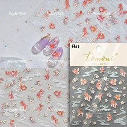 Beach Colourful Conch Dolphin Shell Starfish Jellyfish Star Summer Sea Wave Vacation Mode Water Bubble Nail Art Stickers Decals (Online Order Only)