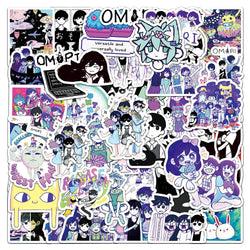 10/30/50pcs Game Omori Anime Graffiti Stickers Waterproof DIY Skateboard Laptop Cute Sunny Basil Cartoon Decals Toy Gift for Kid (ONLINE ORDER ONLY)