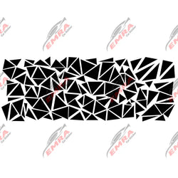 Triangle Car Sticker Decoration Side External Accessories Camouflage Kit Wrap Camo Tuning Styling Waterproof Vinyl Decals (ONLINE ORDER ONLY)